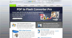 Desktop Screenshot of pdf-to-flash-converter.com
